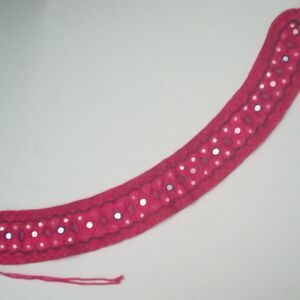 Unbranded Women's Pink and Silver Belt